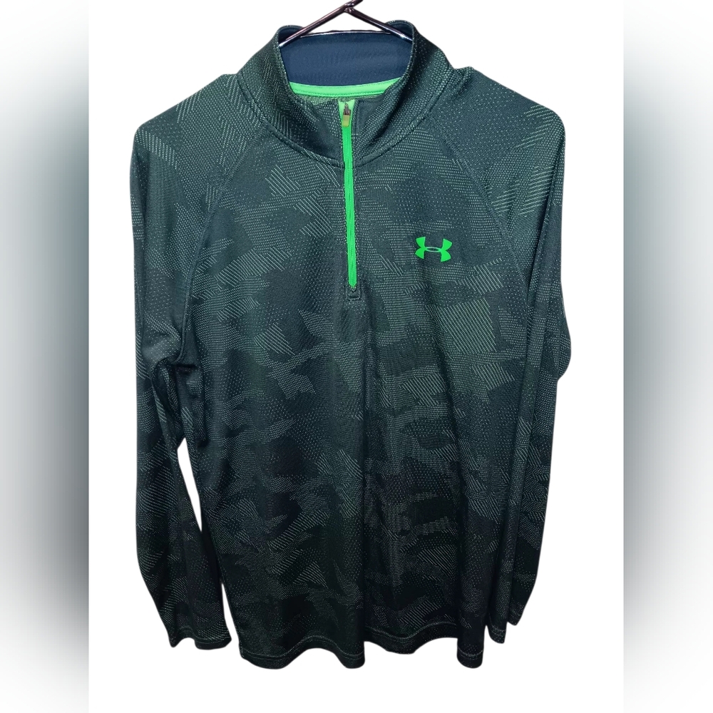 Under Armor Men's Green & Dark Blue Lightweight Performance Jacket